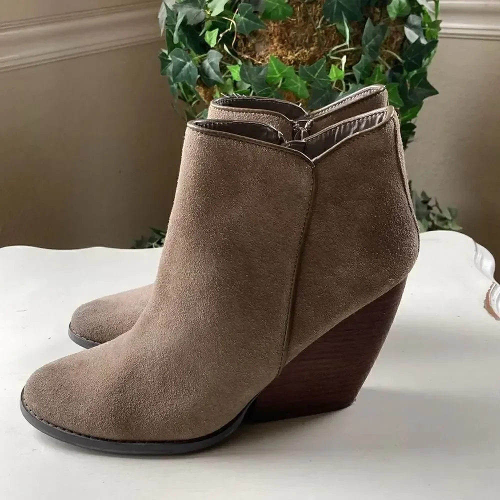 Very Volatile Los Angeles Leather Suede Ankle Boots Women’s 10